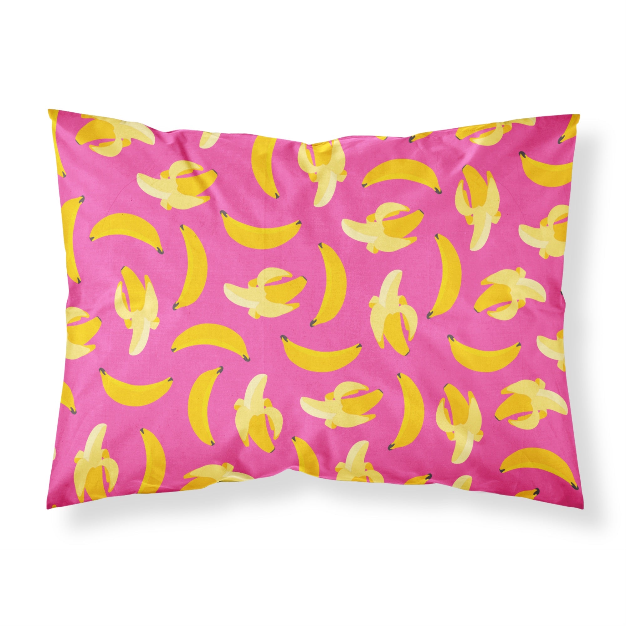 'Caroline'S Treasures Bananas On Pink Pillowcase, Standard, Multicolor'