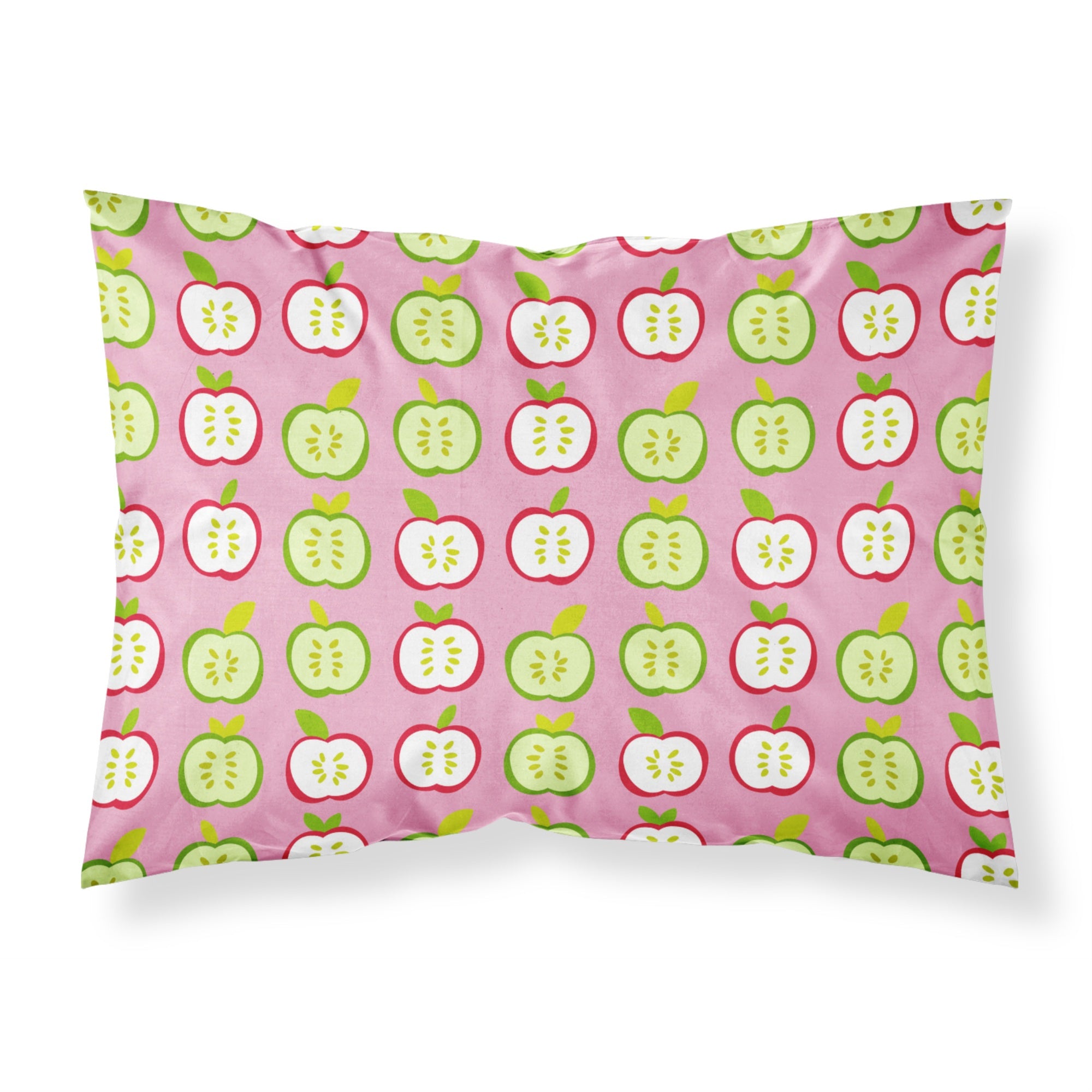 'Caroline'S Treasures Apples On Pink Pillowcase, Standard, Multicolor'