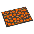 CarolineS Treasures Oranges On Gray Doormat 18 Inch  Inch  H X 27 Inch  Inch  W Multicolor