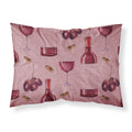 'Caroline'S Treasures Red Wine On Linen Pillowcase, Standard, Multicolor'