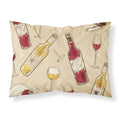 'Caroline'S Treasures Red And White Wine Pillowcase, Standard, Multicolor'