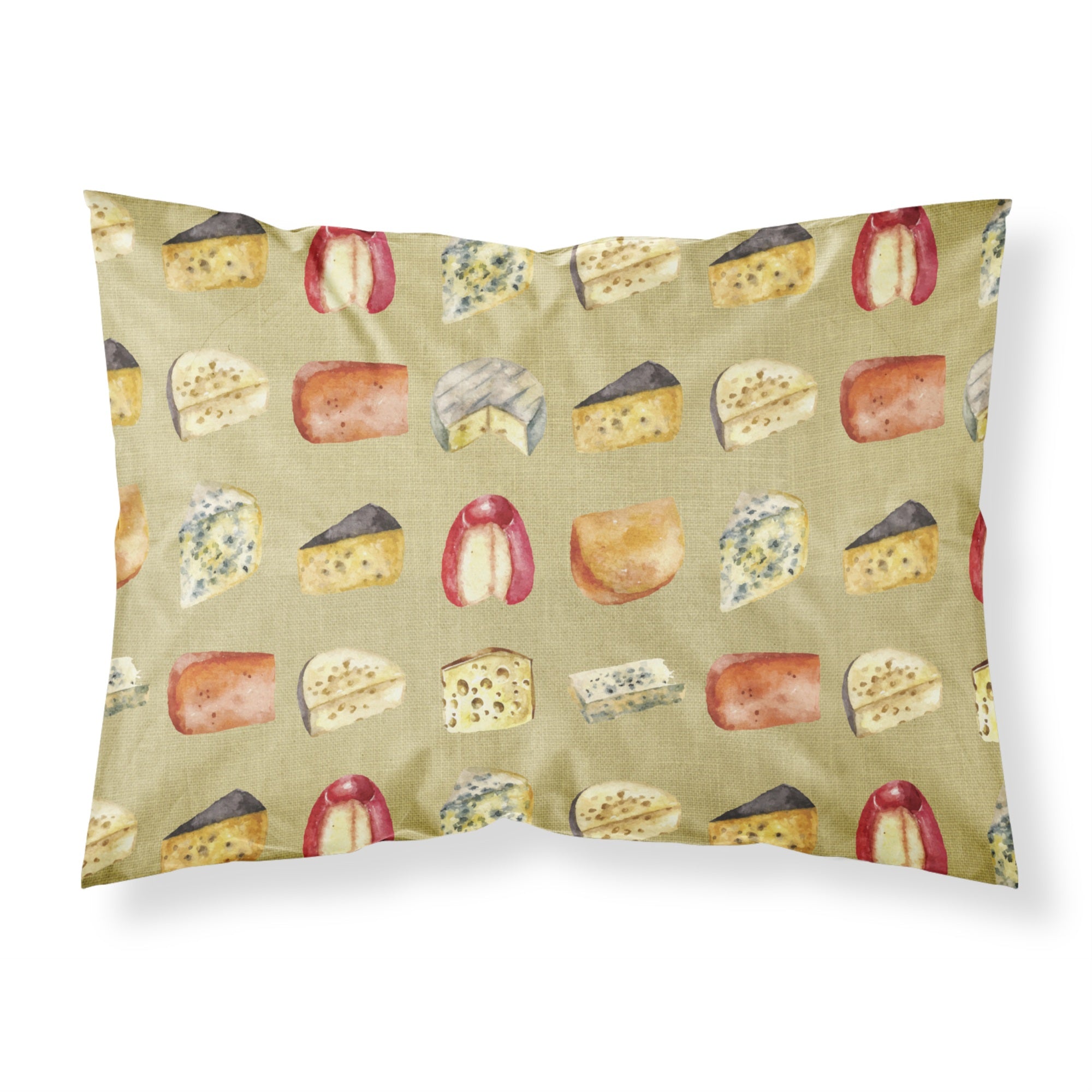 'Caroline'S Treasures Cheeses Pillowcase, Standard, Multicolor'