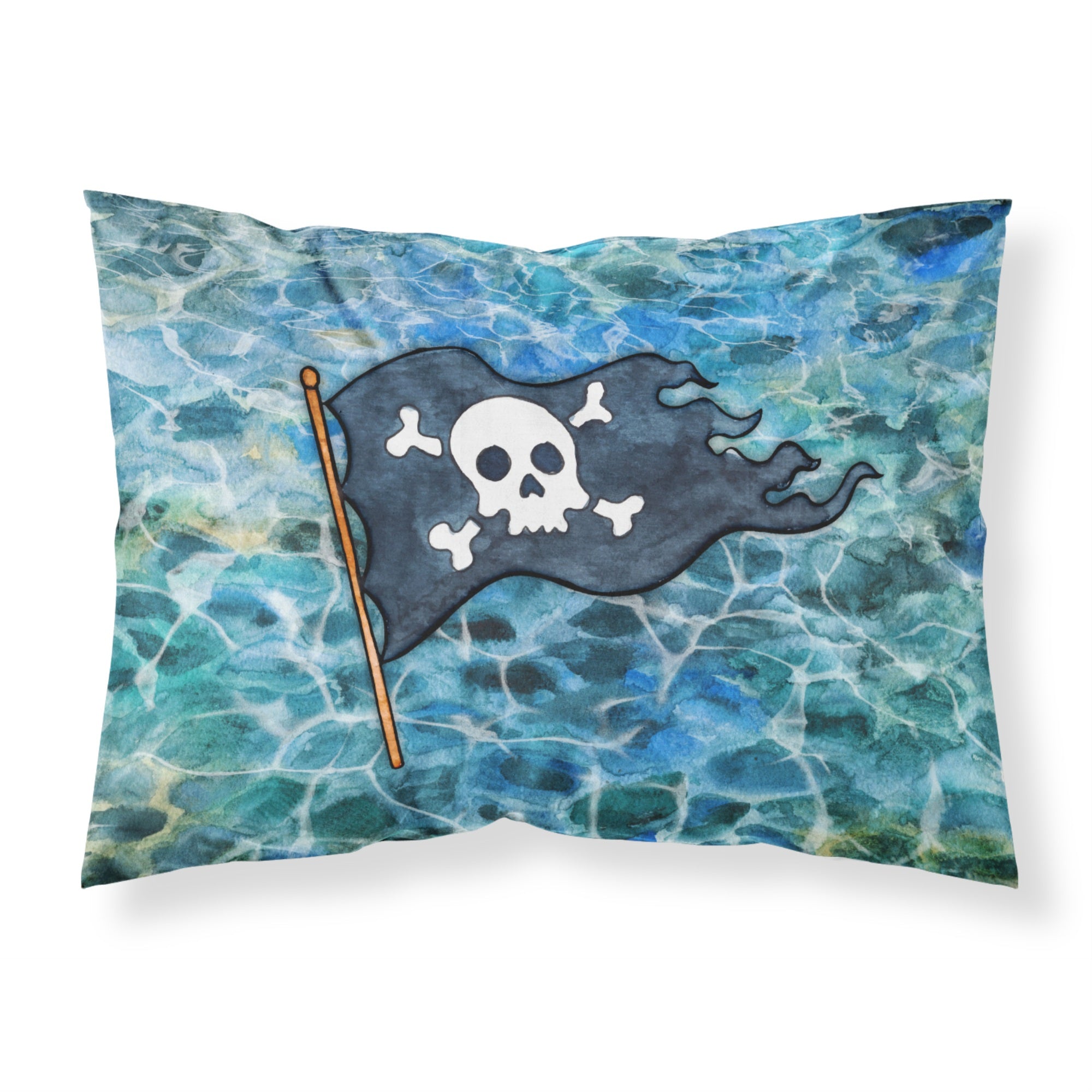 'Caroline'S Treasures Pirate Flag Pillowcase, Standard, Multicolor'