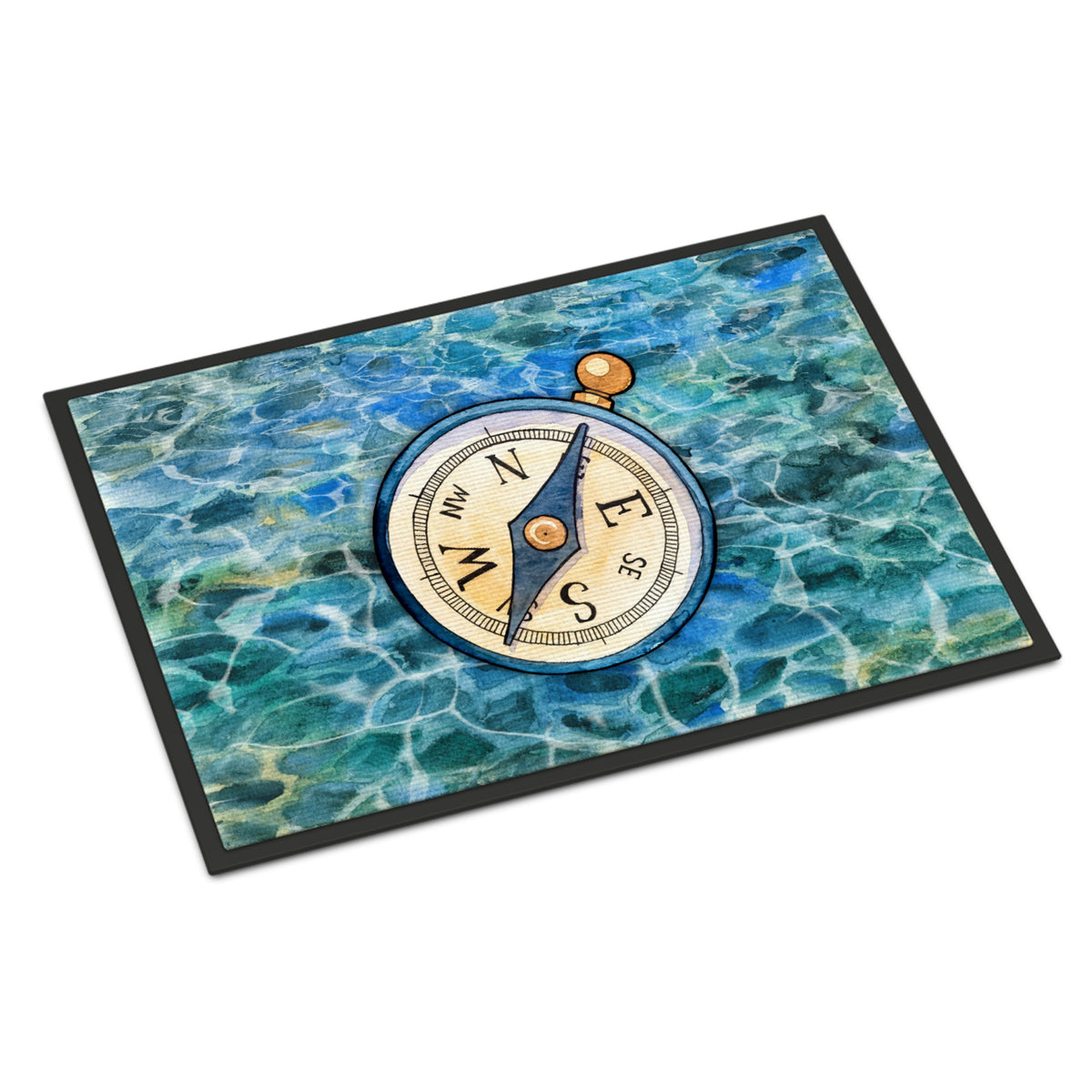 CarolineS Treasures Compass Doormat 24 H X 36 W Inch  Inch  Multicolor
