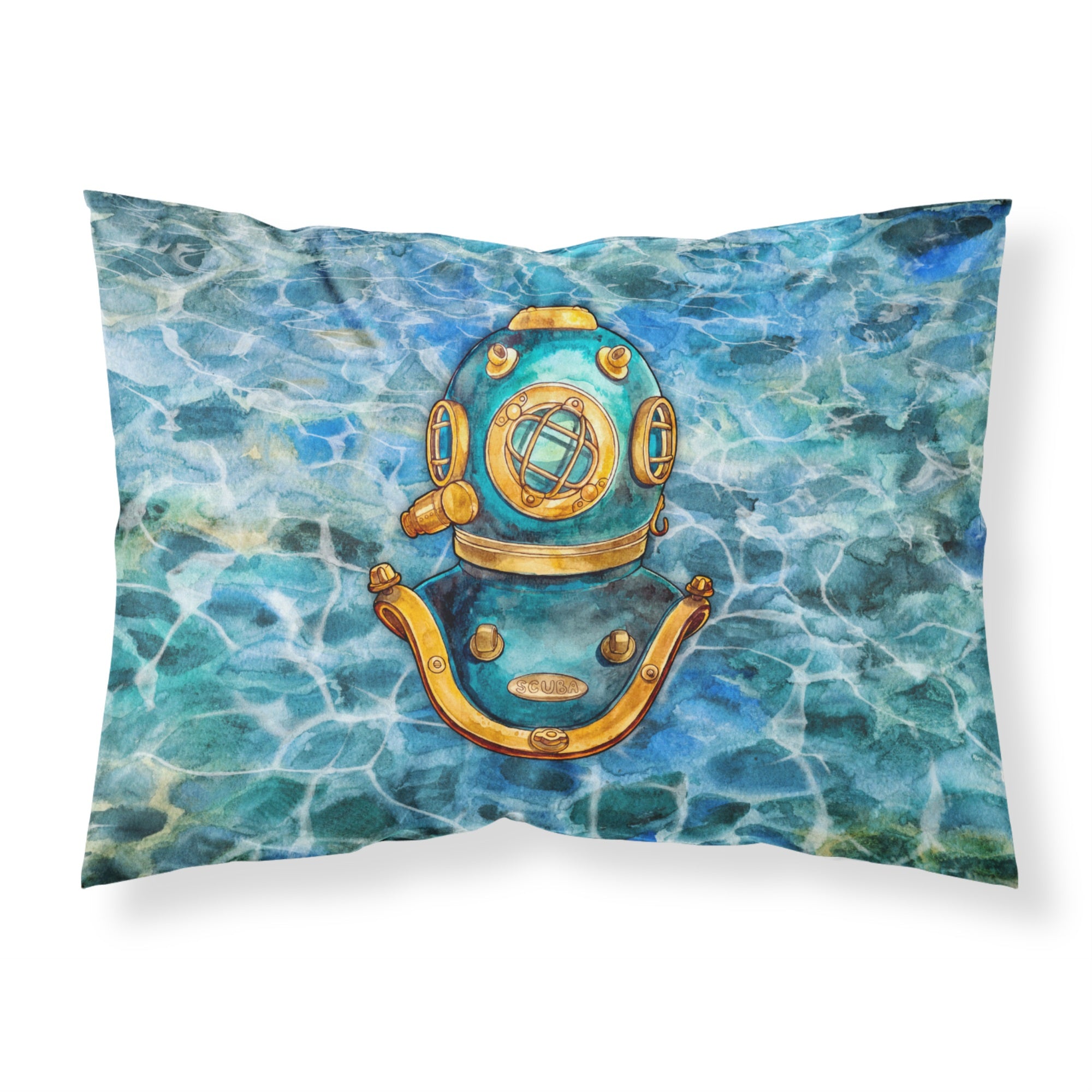 'Caroline'S Treasures Deep Sea Diving Helmet Pillowcase, Standard, Multicolor'