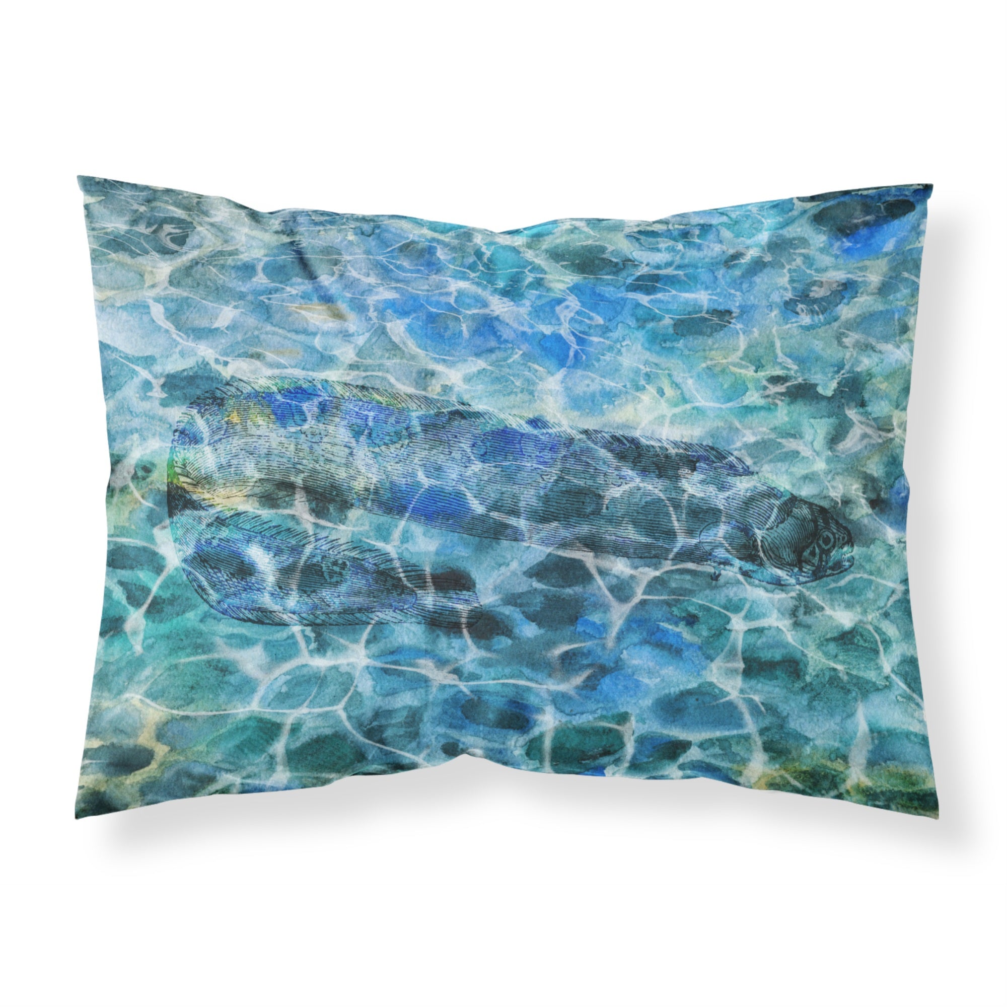 'Caroline'S Treasures Eel Under Water Pillowcase, Standard, Multicolor'
