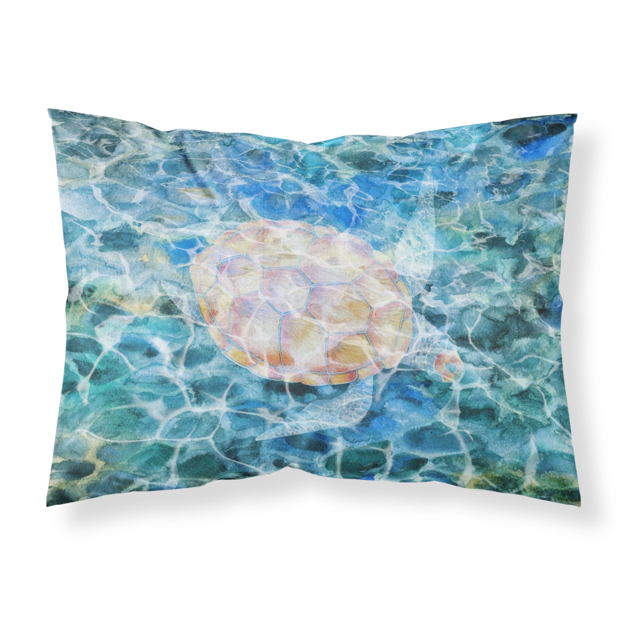 'Caroline'S Treasures Sea Turtle Under Water Pillowcase, Standard, Multicolor'