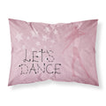 'Caroline'S Treasures Let'S Dance Linen Pink Pillowcase, Standard, Multicolor'