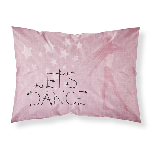 'Caroline'S Treasures Let'S Dance Linen Pink Pillowcase, Standard, Multicolor'