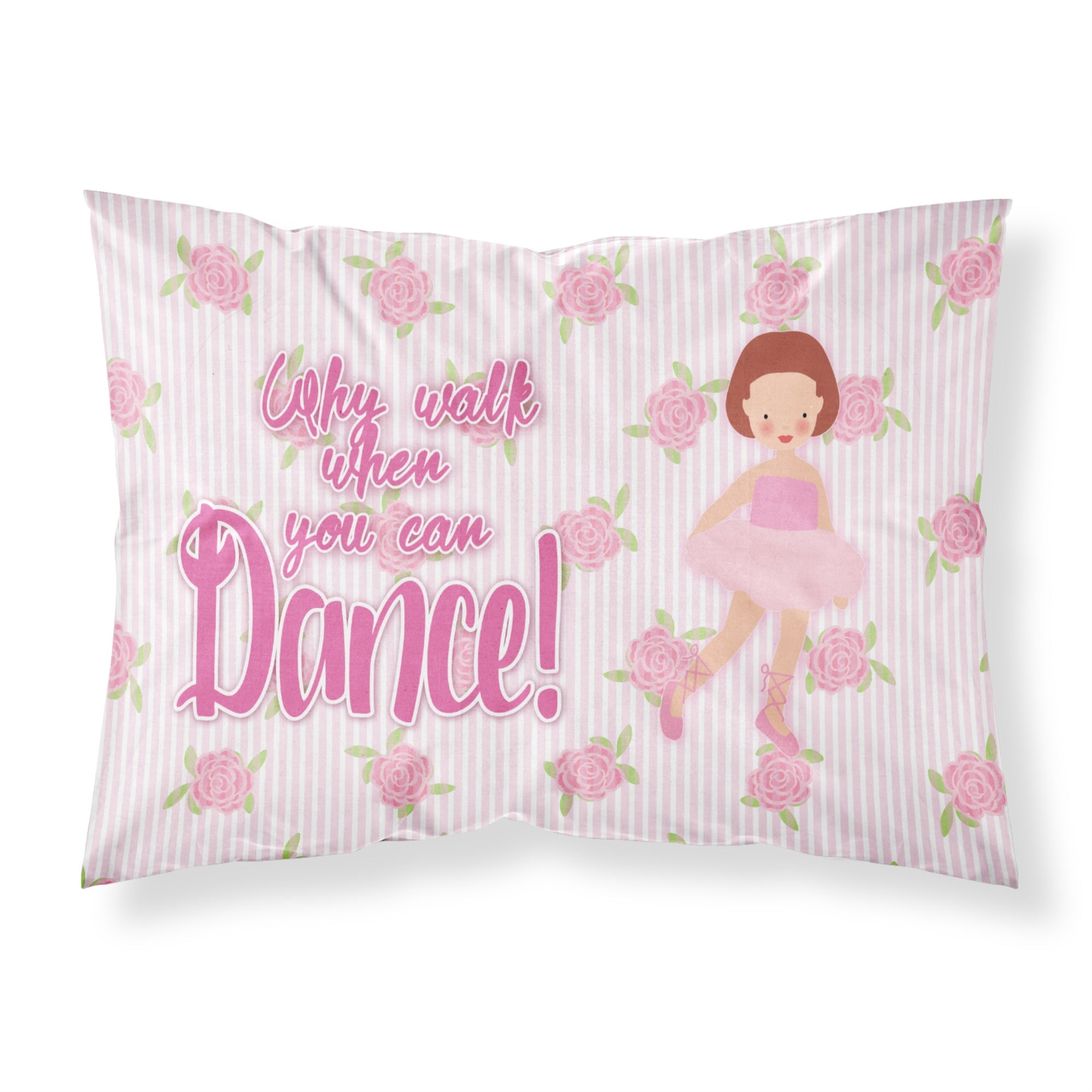 'Caroline'S Treasures Ballet Red Short Hair Pillowcase, Standard, Multicolor'