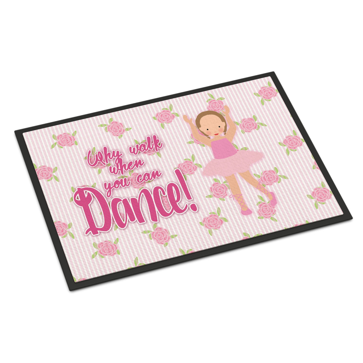 CarolineS Treasures Ballet Brown Short Hair Doormat 18 H X 27 W Inch  Inch  Multicolor