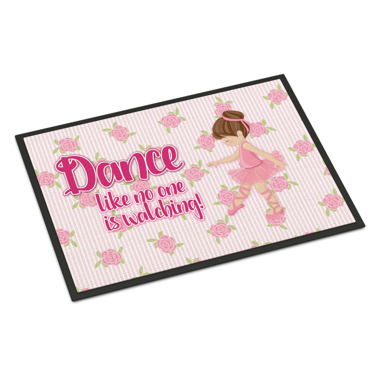 CarolineS Treasures Ballet Dance Brunette Doormat 18 H X 27 W Inch  Inch  Multicolor