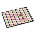 CarolineS Treasures Ballet Dance Is My Life Brunette Doormat 24 H X 36 W Inch  Inch  Multicolor