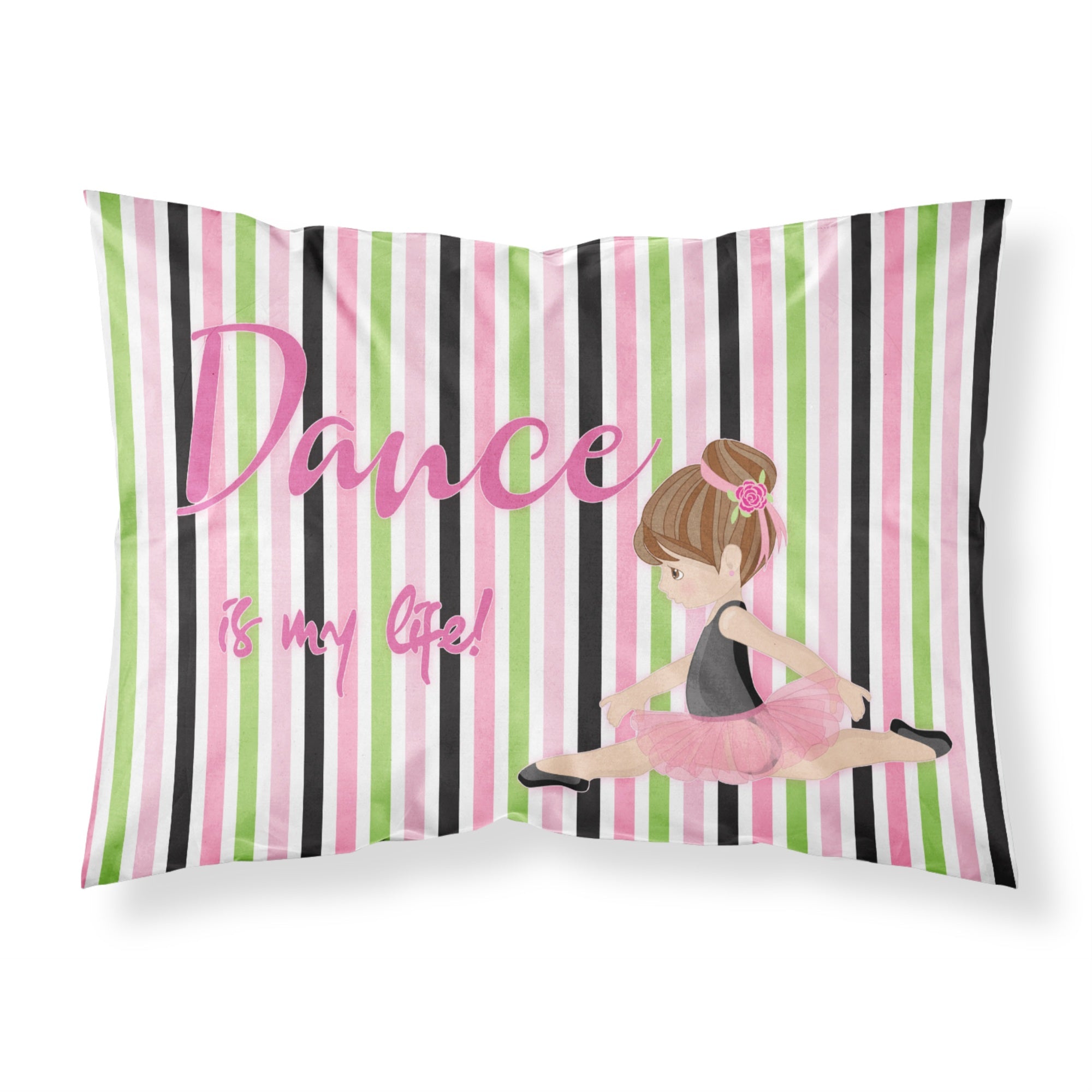 'Caroline'S Treasures Ballet Dance Is My Life Brunette Pillowcase, Standard, Multicolor'