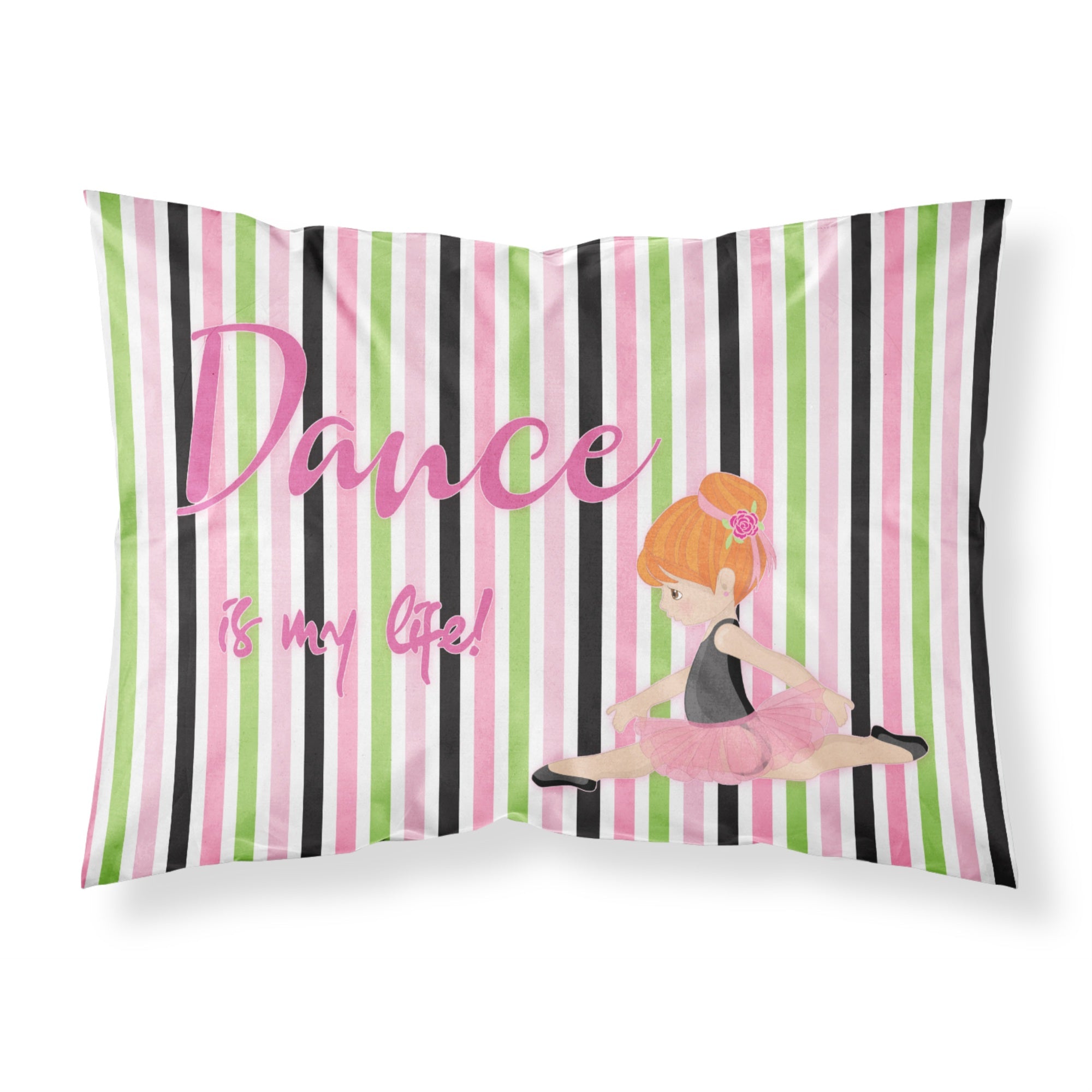 'Caroline'S Treasures Ballet Dance Is My Life Red Pillowcase, Standard, Multicolor'