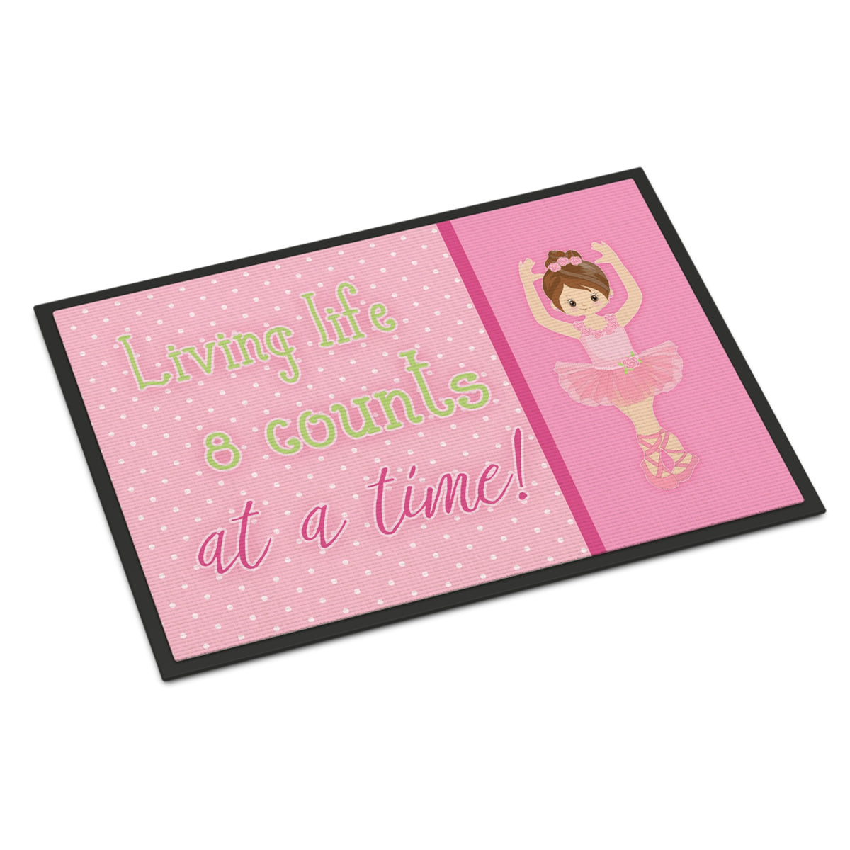 CarolineS Treasures Ballet In 8 Counts Brunette Doormat 24 H X 36 W Inch  Inch  Multicolor