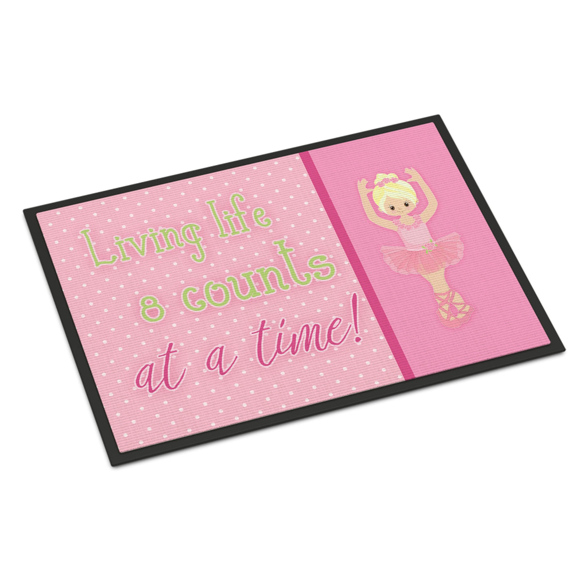CarolineS Treasures Ballet In 8 Counts Blonde Doormat 24 H X 36 W Inch  Inch  Multicolor