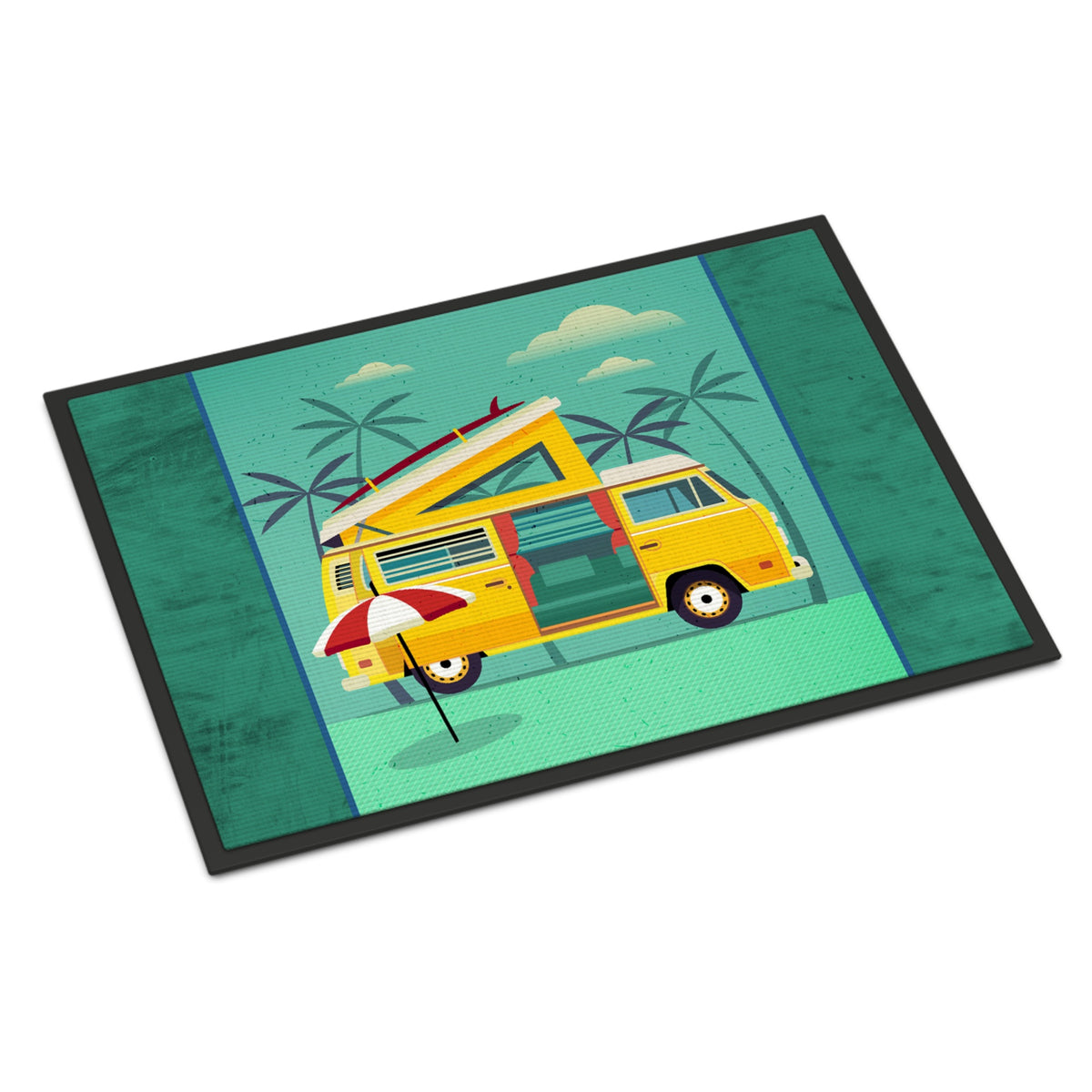 CarolineS Treasures Greatest Adventure Camper Van Doormat 24 X 36 Multicolor