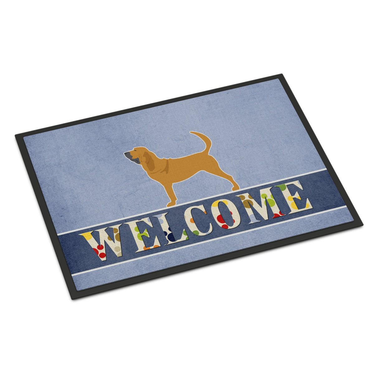 CarolineS Treasures Bloodhound Welcome Doormat 18 X 27 Multicolor