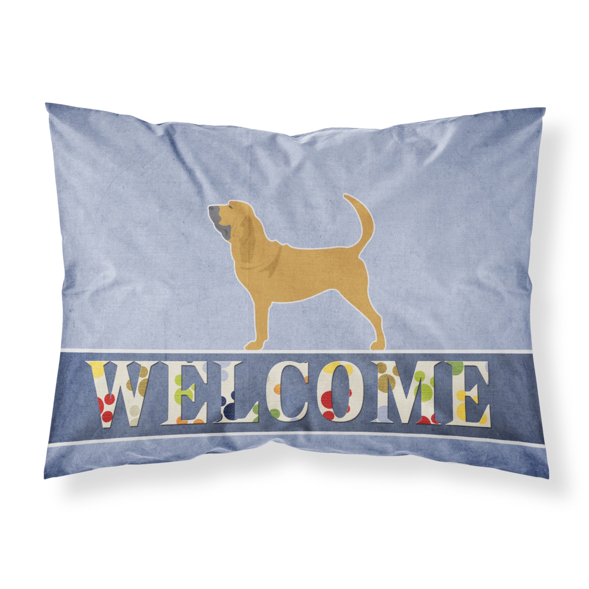 'Caroline'S Treasures Bloodhound Welcome Pillowcase, Standard,'