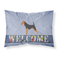 'Caroline'S Treasures Welsh Terrier Welcome Pillowcase, Standard,'