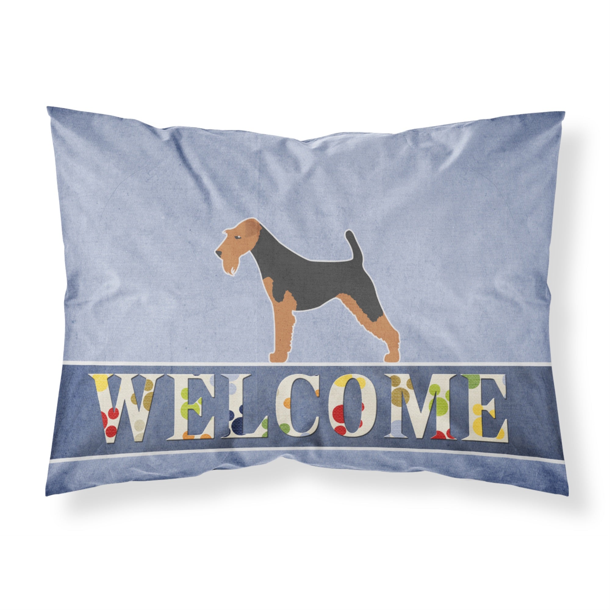 'Caroline'S Treasures Welsh Terrier Welcome Pillowcase, Standard,'