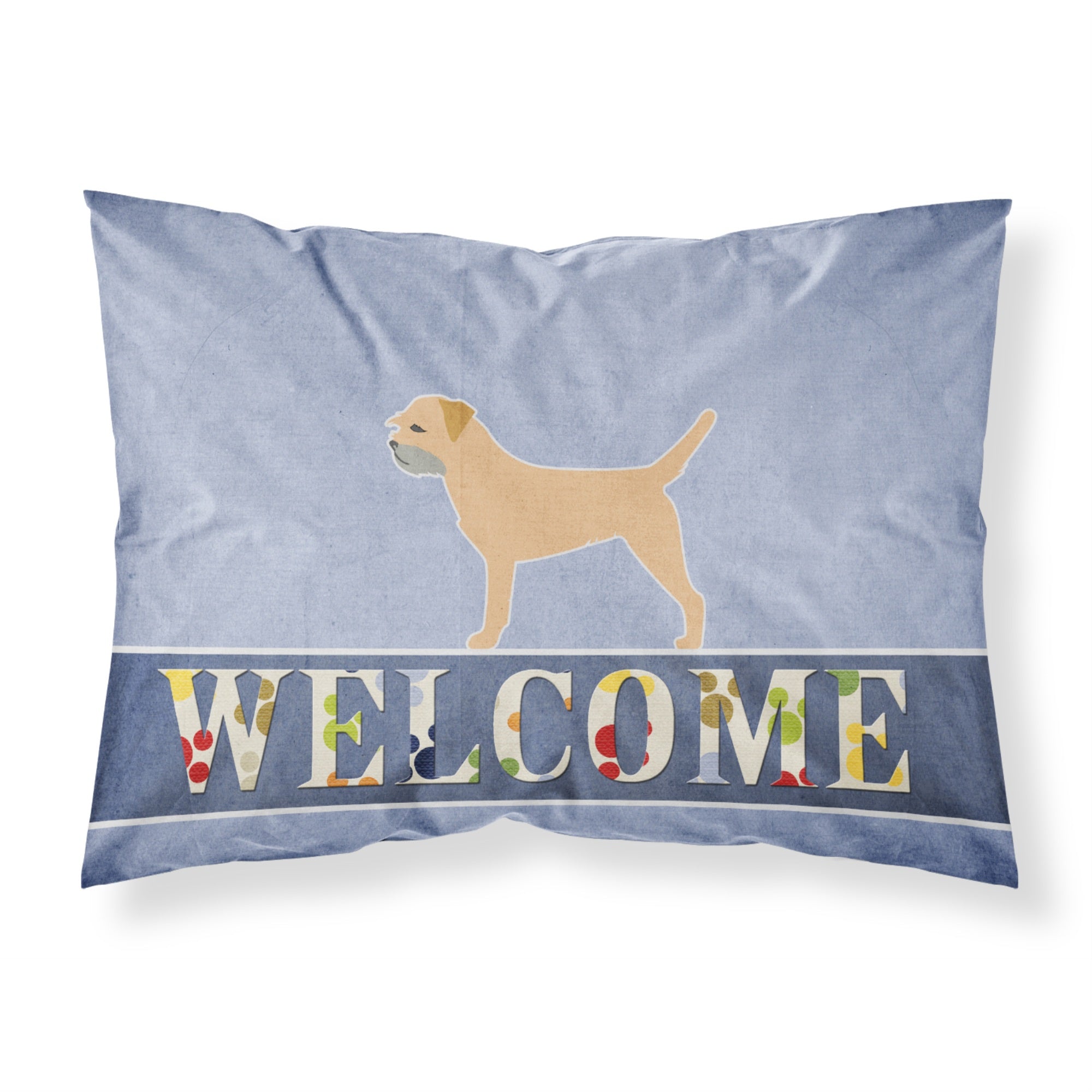 'Caroline'S Treasures Border Terrier Welcome Pillowcase, Standard,'