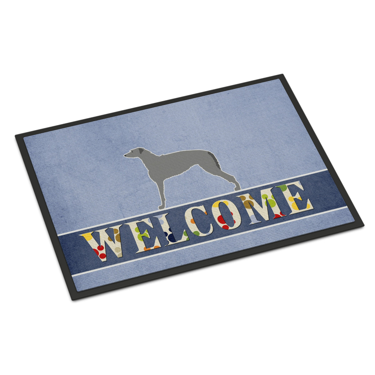 CarolineS Treasures Scottish Deerhound Welcome Doormat 24 X 36 Multicolor