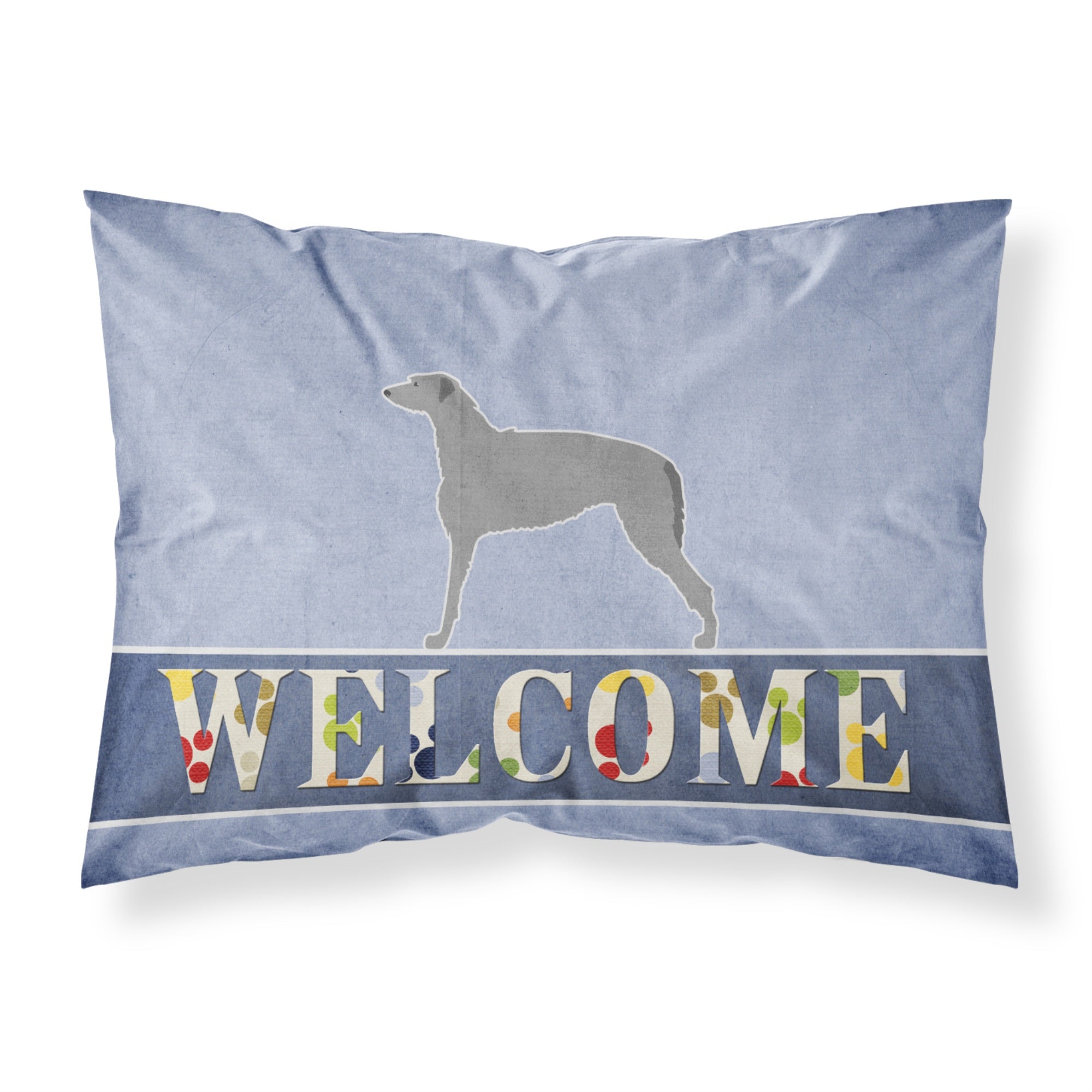 'Caroline'S Treasures Scottish Deerhound Welcome Pillowcase, Standard,'
