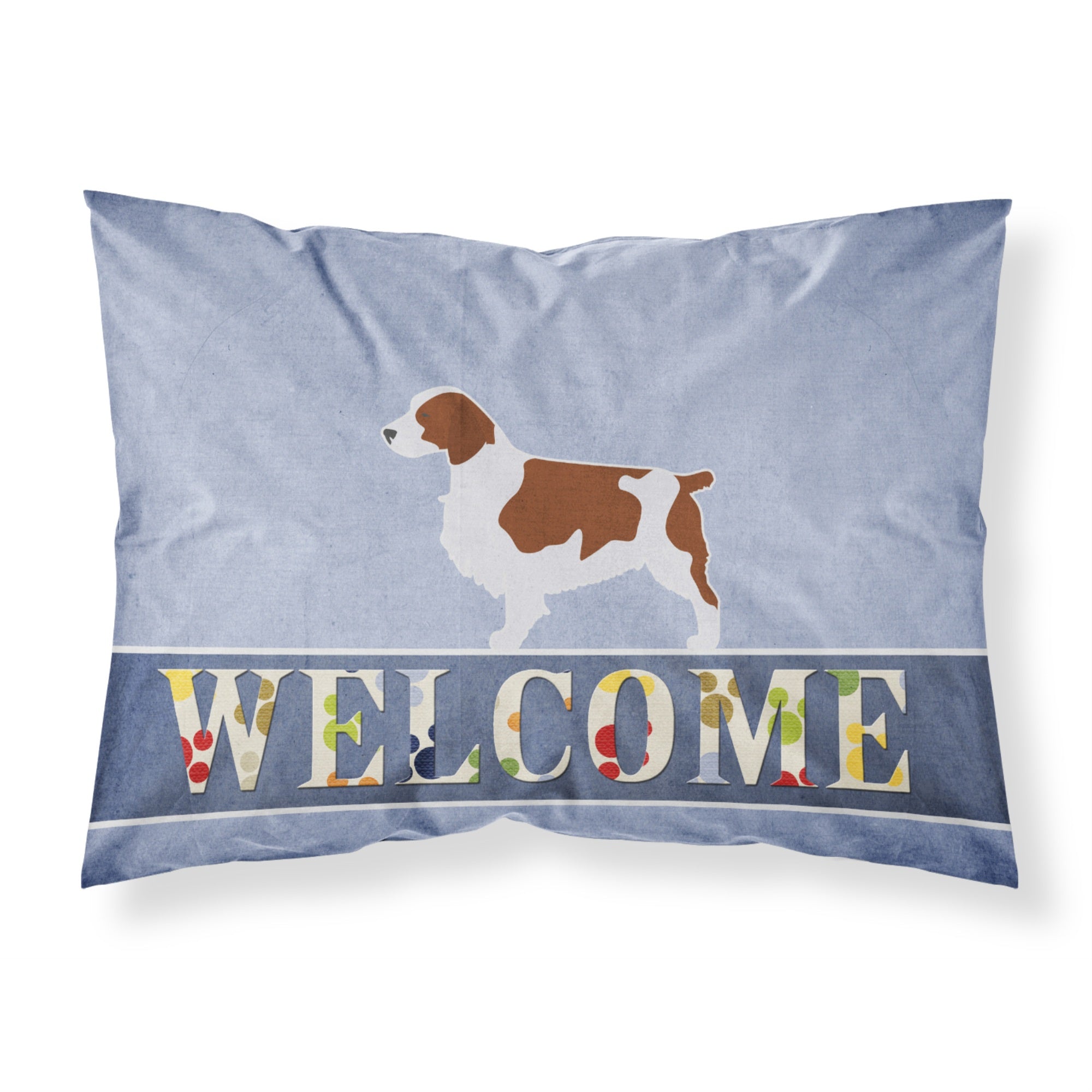 'Caroline'S Treasures Welsh Springer Spaniel Welcome Pillowcase, Standard,'