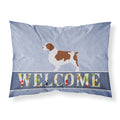 'Caroline'S Treasures Welsh Springer Spaniel Welcome Pillowcase, Standard,'