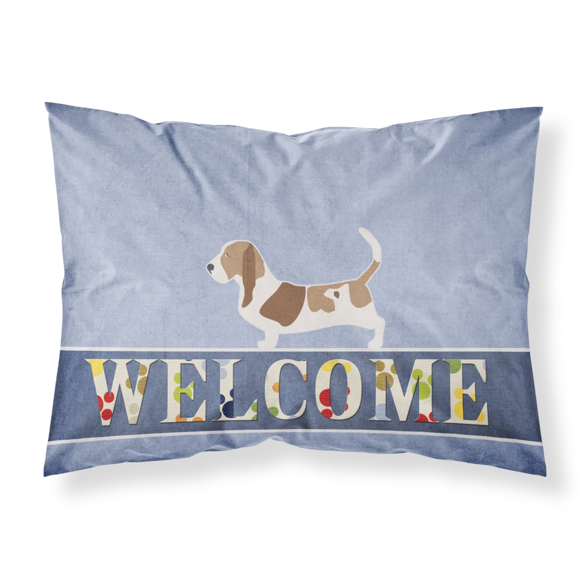 'Caroline'S Treasures Welcome Basset Hound Pillowcase, Standard'