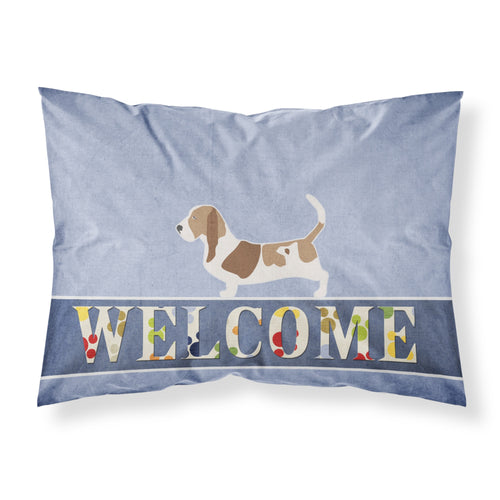 'Caroline'S Treasures Welcome Basset Hound Pillowcase, Standard'