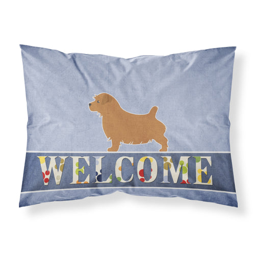 'Caroline'S Treasures Welcome Norfolk Terrier Pillowcase, Standard'