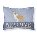 'Caroline'S Treasures Red Border Collie Welcome Pillowcase, Standard,'
