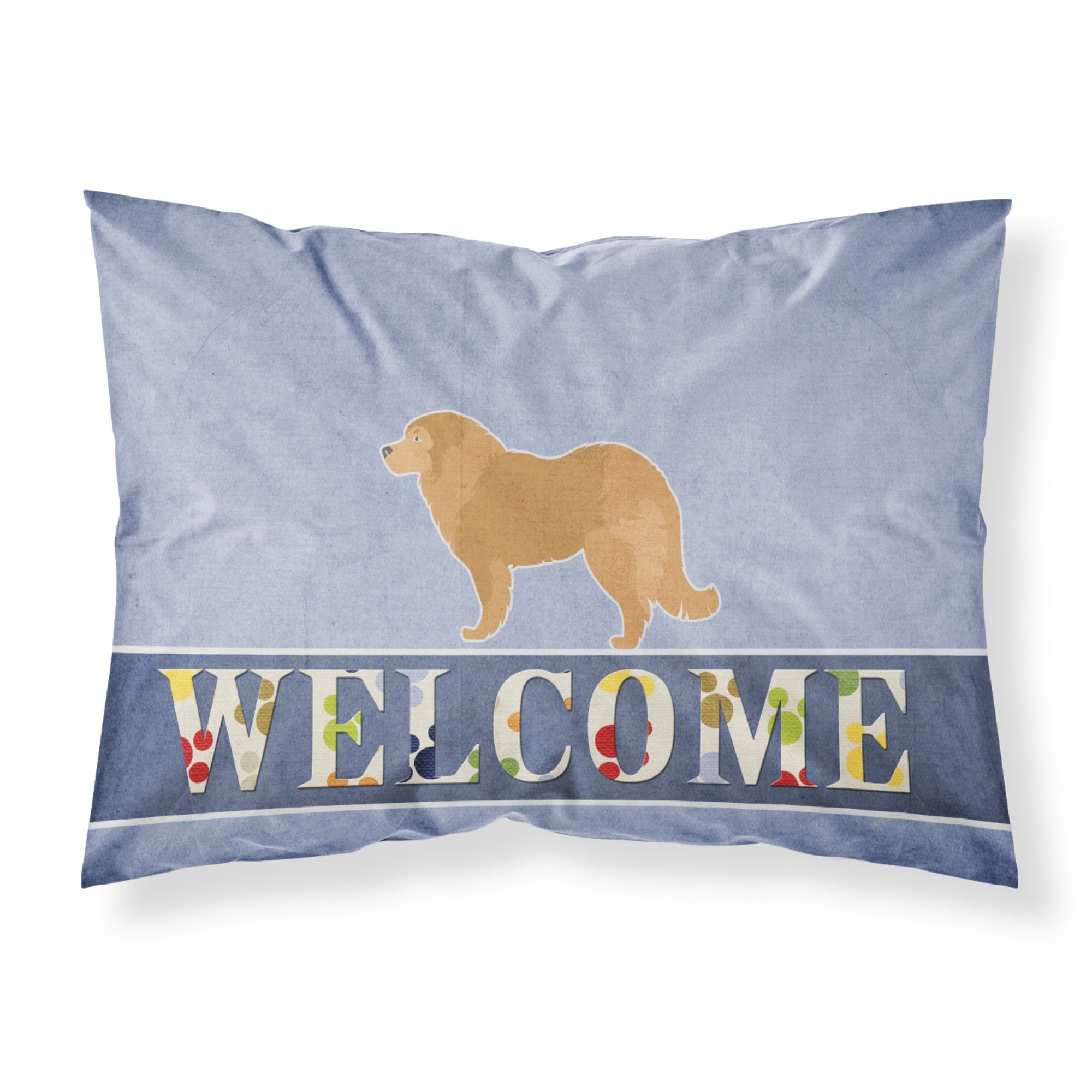 'Caroline'S Treasures Caucasian Shepherd Dog Welcome Pillowcase, Standard, Multicolor'
