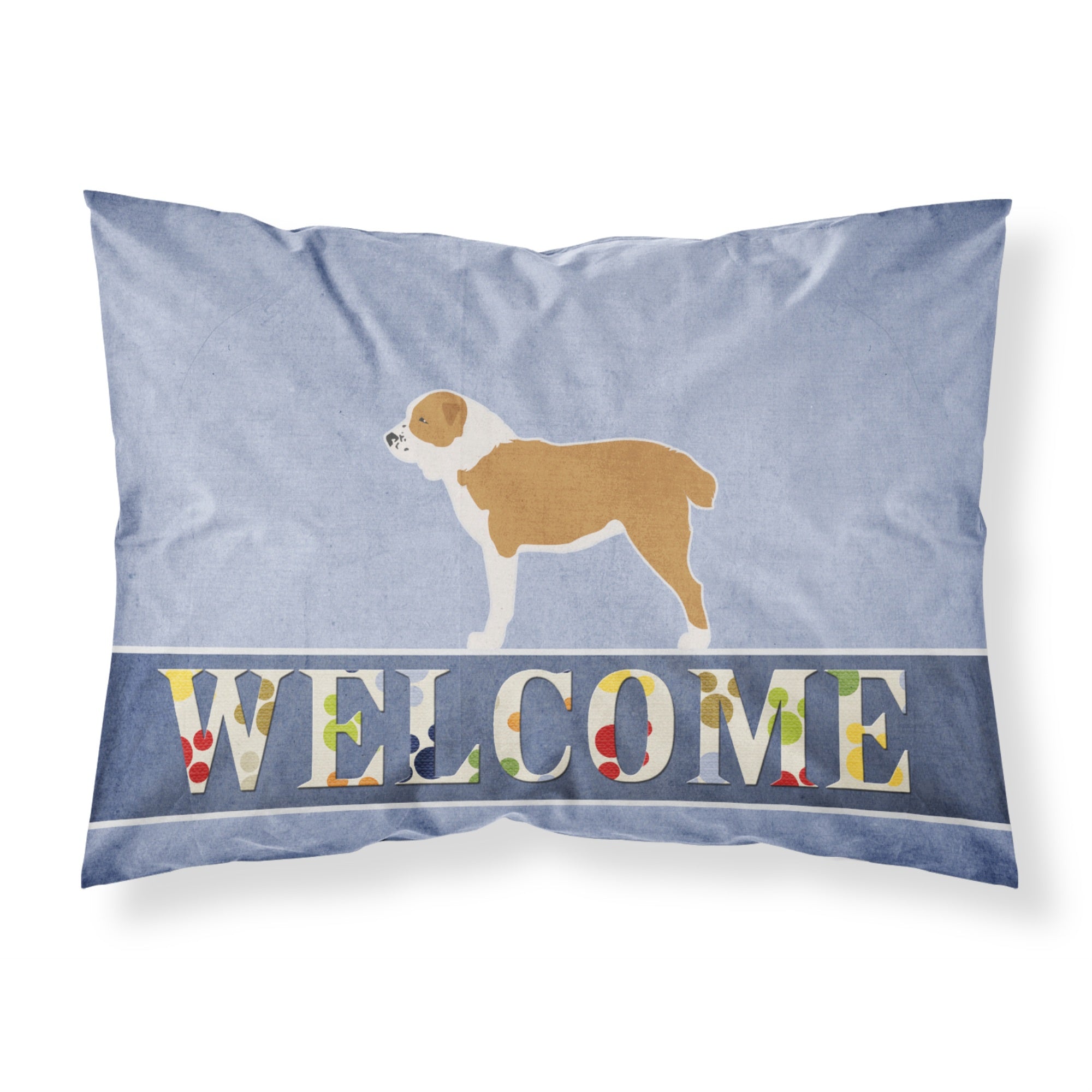 'Caroline'S Treasures Central Asian Shepherd Dog Welcome Pillowcase, Standard,'