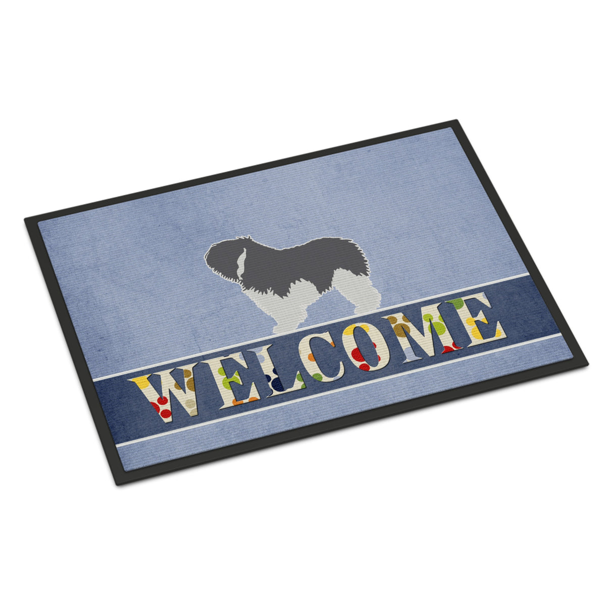 CarolineS Treasures Polish Lowland Sheepdog Dog Welcome Doormat 18 X 27 Multicolor