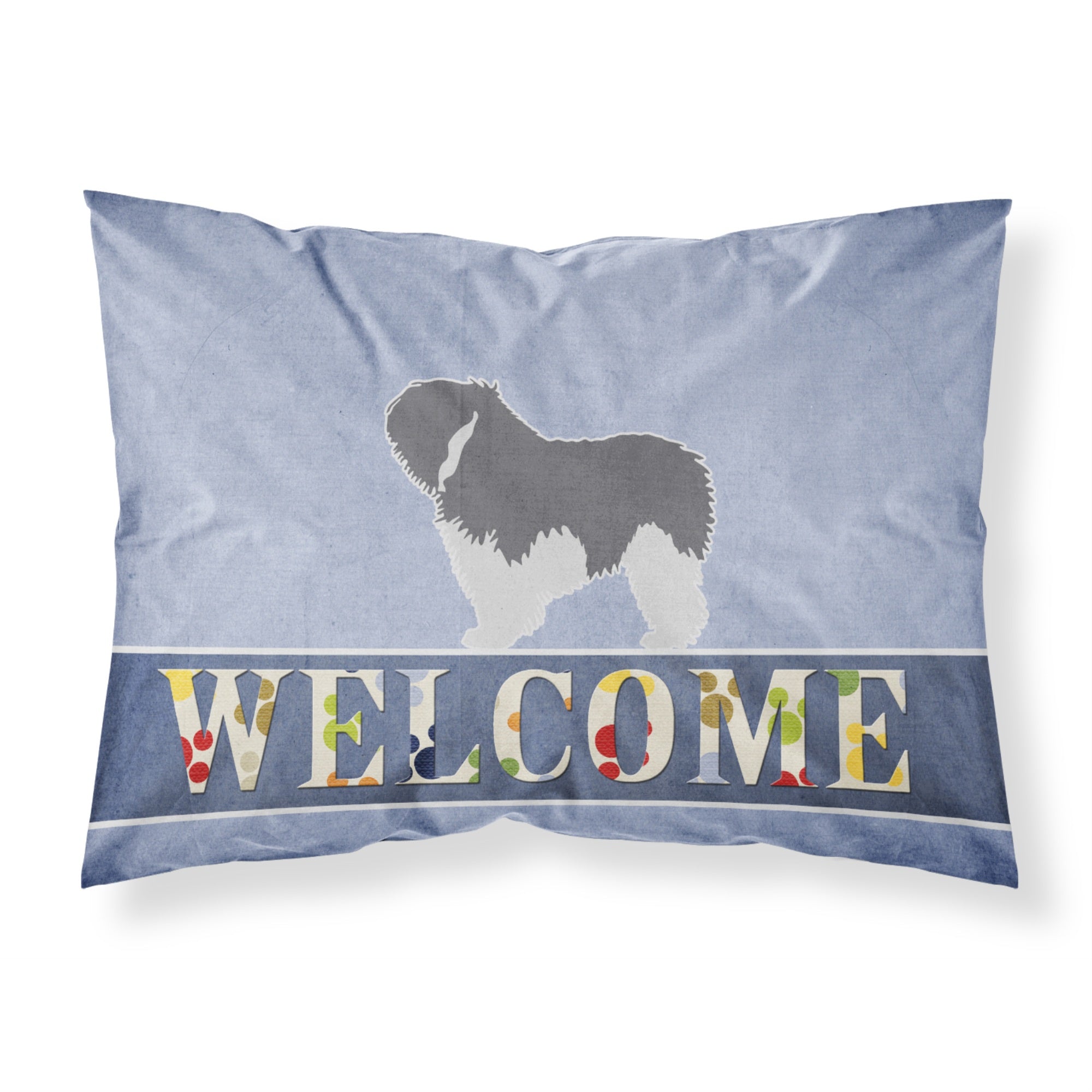 'Caroline'S Treasures Polish Lowland Sheepdog Dog Welcome Pillowcase, Standard,'