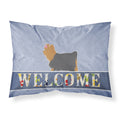 'Caroline'S Treasures Welcome Yorkshire Terrier Yorkie Pillowcase, Standard'
