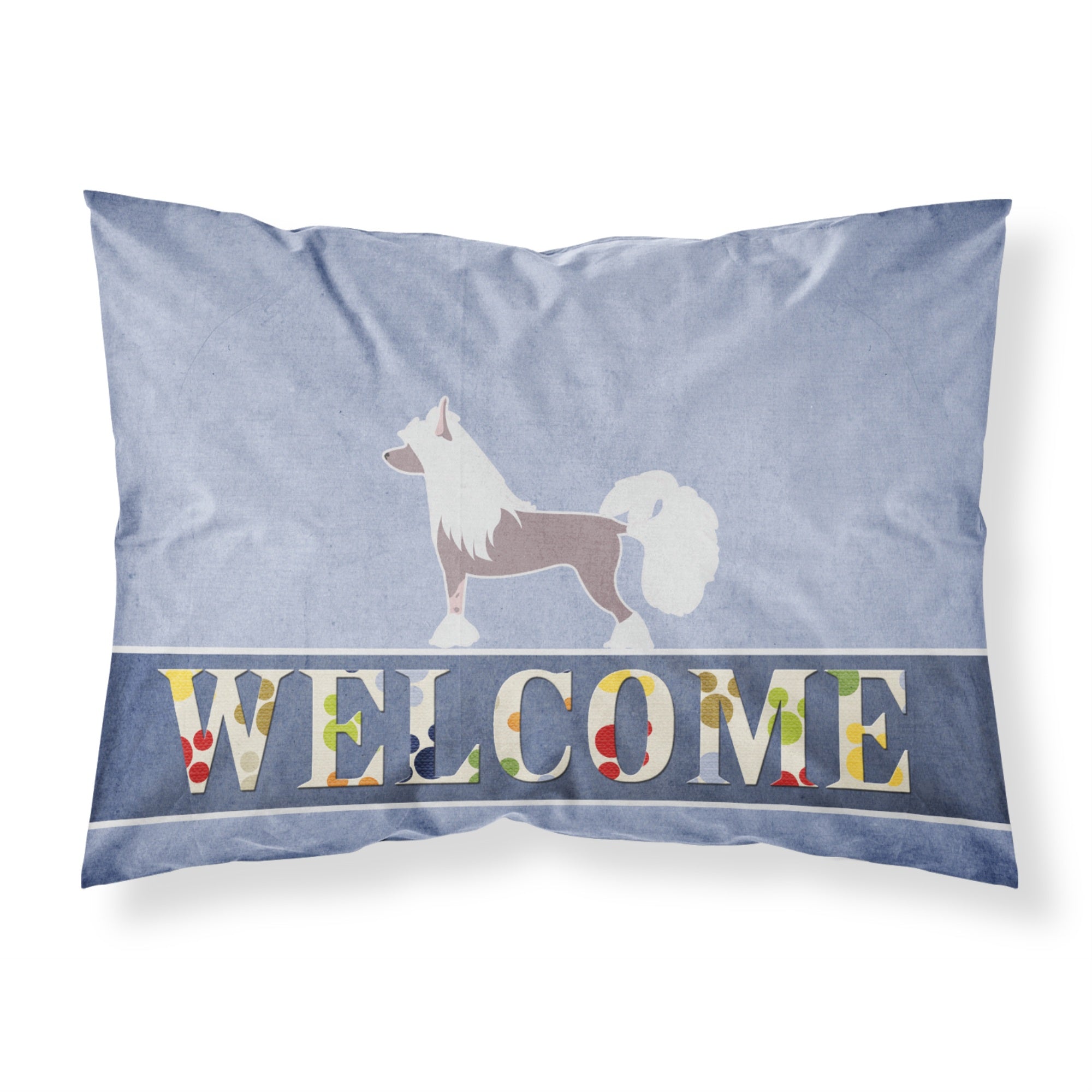 'Caroline'S Treasures Chinese Crested Welcome Pillowcase, Standard,'