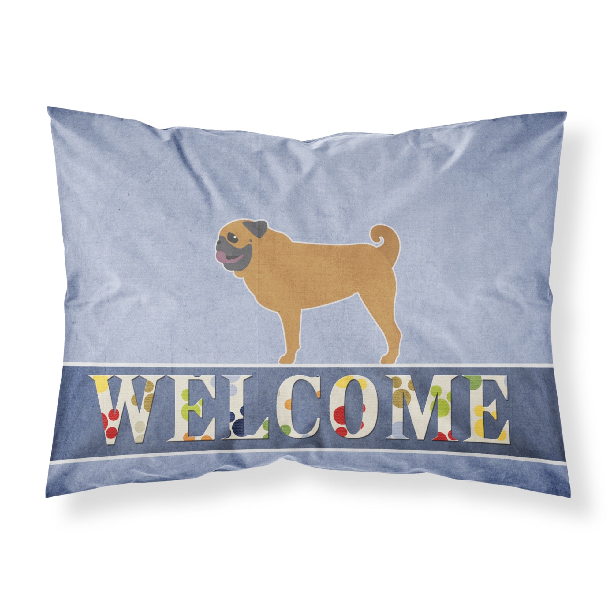 'Caroline'S Treasures Pug Welcome Pillowcase, Standard,'