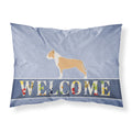 'Caroline'S Treasures Welcome Staffordshire Bull Terrier Pillowcase, Standard'