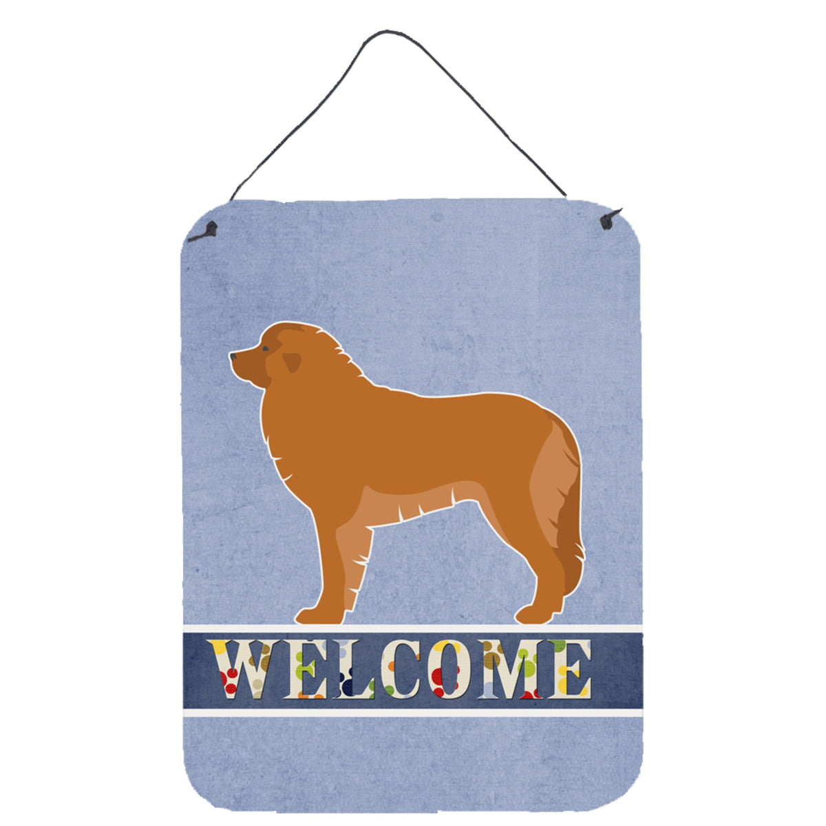 CarolineS Treasures Leonberger Welcome Metal Print, 16 X 12, Multicolor