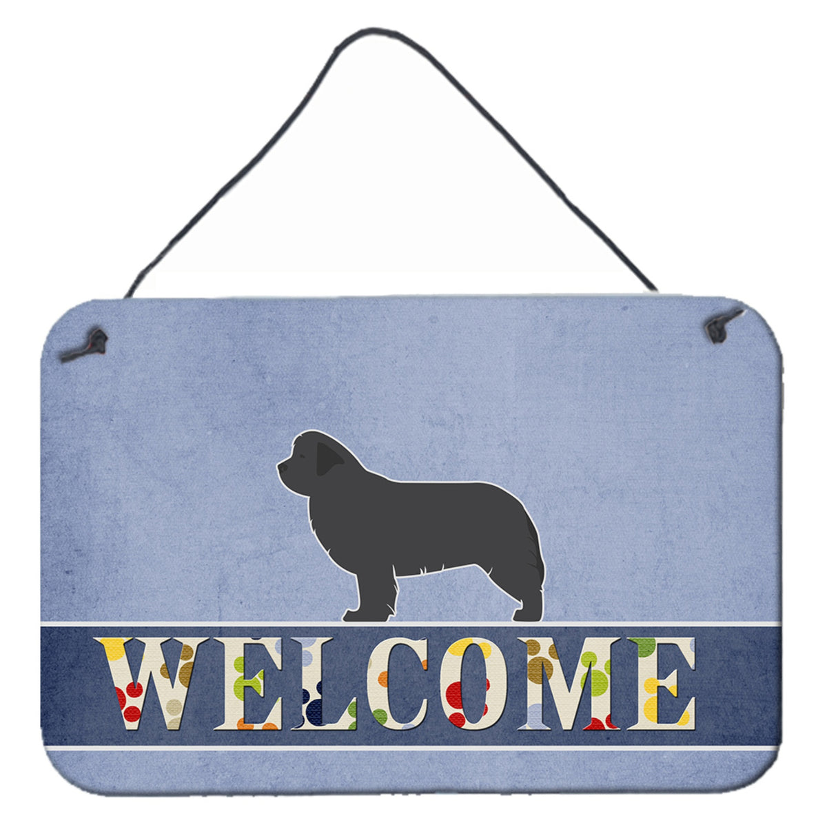 CarolineS Treasures Newfoundland Welcome Metal Print, 8 X 12