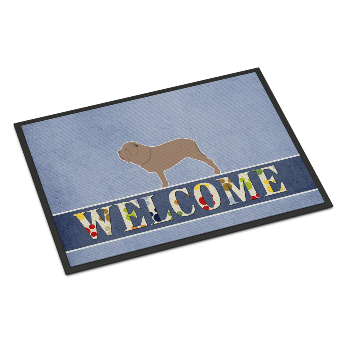 CarolineS Treasures Neapolitan Mastiff Welcome Doormat 24 X 36 Multicolor