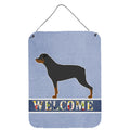 CarolineS Treasures Rottweiler Welcome Metal Print, 16 X 12, Multicolor