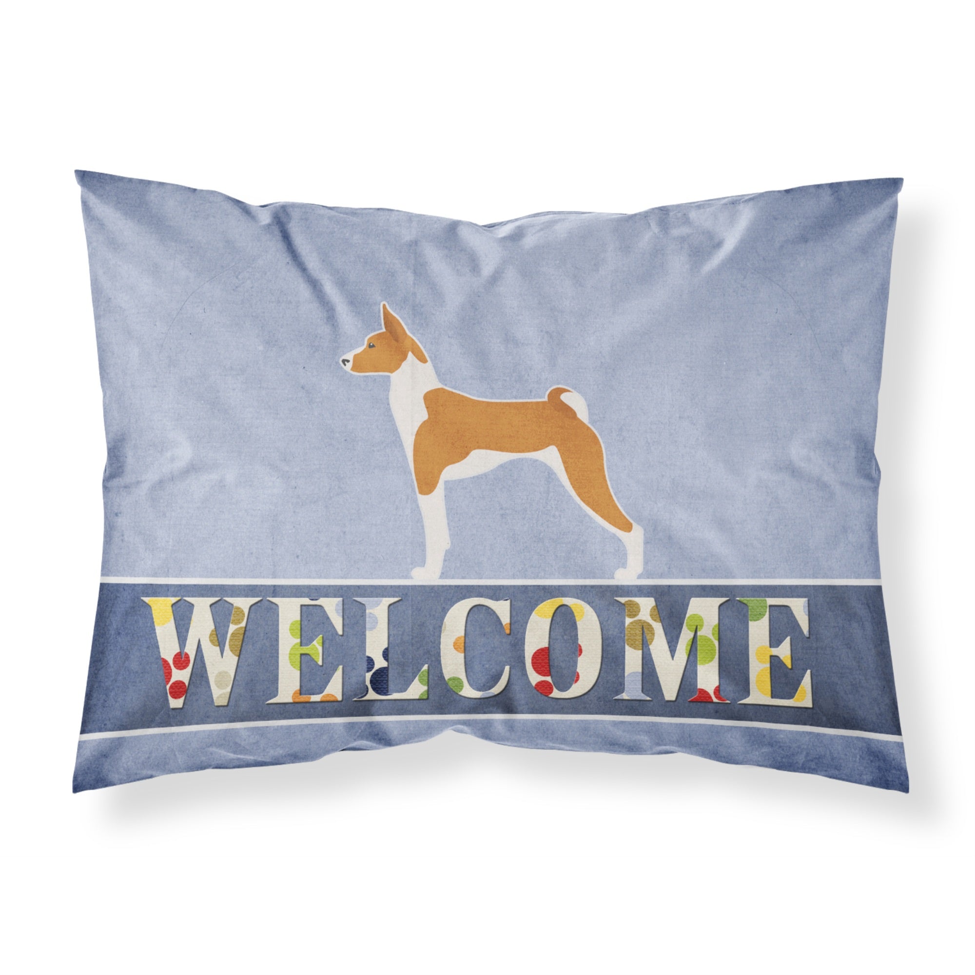 'Caroline'S Treasures Basenji Welcome Pillowcase, Standard,'