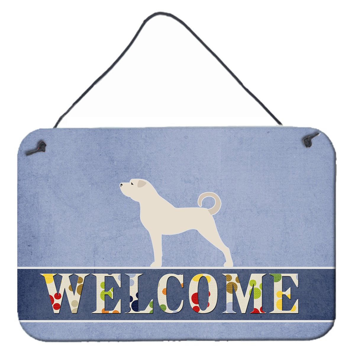CarolineS Treasures Anatolian Shepherd Welcome Metal Print, 8 X 12, Multicolor