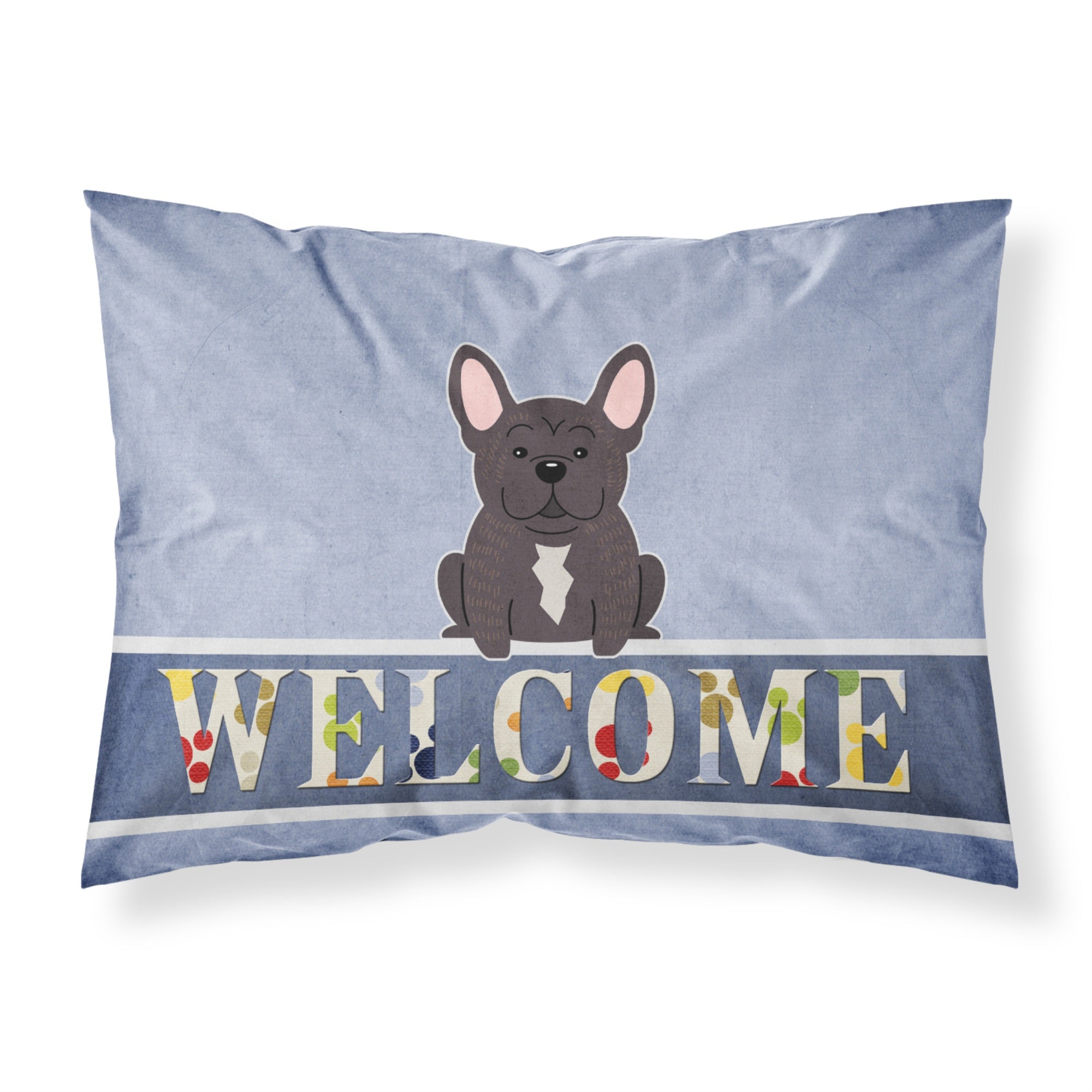 'Caroline'S Treasures French Bulldog Brindle Welcome Pillowcase, Standard,'